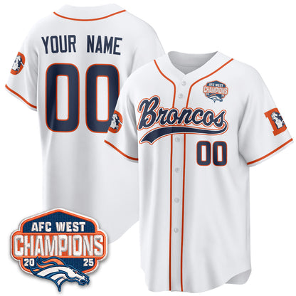 DEN AFC West Division Champions Vapor Limited Baseball Jersey - Stitched