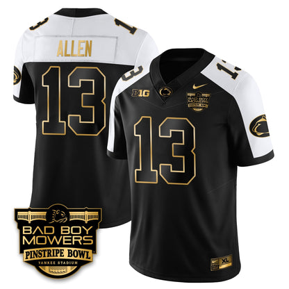 PSU Football Pinstripe Bowl Gold Jersey - Stitched