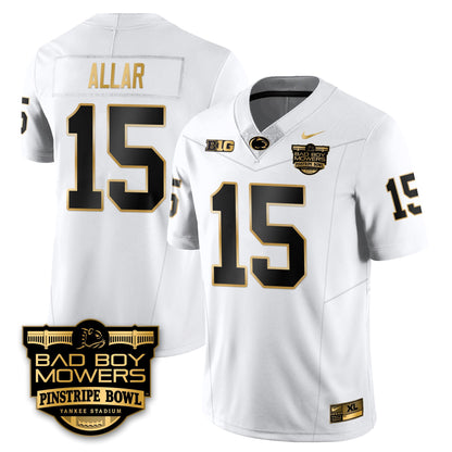 PSU Football Pinstripe Bowl Gold Jersey - Stitched