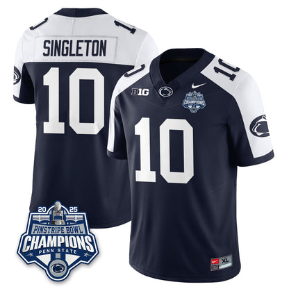 PSU Football 2025 Pinstripe Bowl Champions Jersey - Stitched