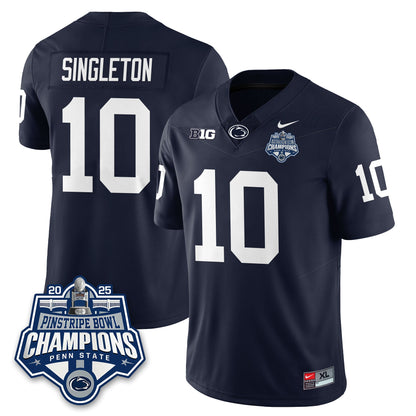 PSU Football 2025 Pinstripe Bowl Champions Jersey - Stitched
