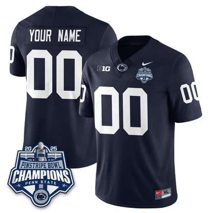 PSU Football 2025 Pinstripe Bowl Champions Jersey - Stitched