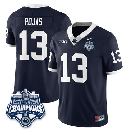 PSU Football 2025 Pinstripe Bowl Champions Jersey - Stitched