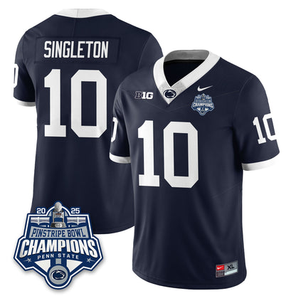 PSU Football 2025 Pinstripe Bowl Champions Jersey - Stitched
