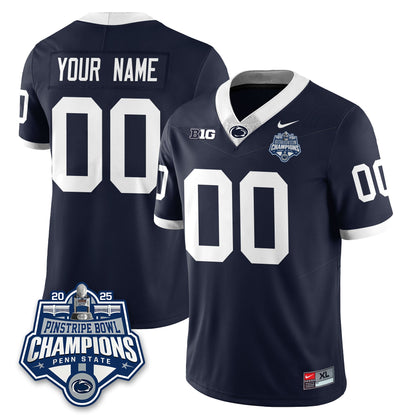 PSU Football 2025 Pinstripe Bowl Champions Jersey - Stitched