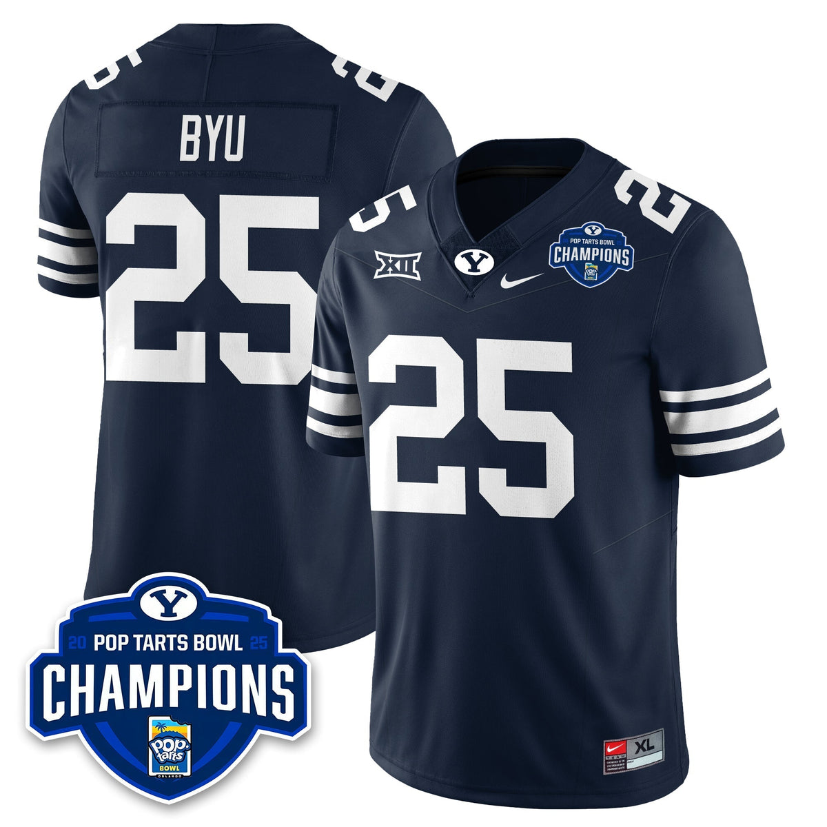 BCS Football 2025 Pop-Tarts Bowl Champions Jersey - Stitched