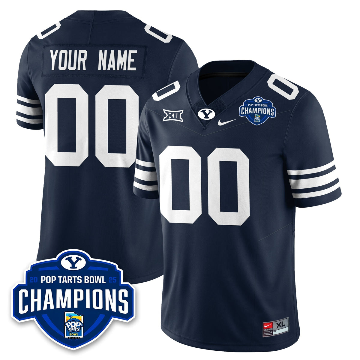 BCS Football 2025 Pop-Tarts Bowl Champions Jersey - Stitched