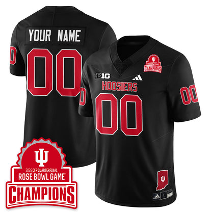 Custom Indiana H Vapor Limited Football Jersey - Rose Bowl Champions - Stitched