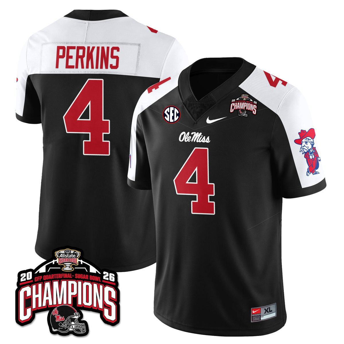 OM Football Vapor Limited Jersey - Allstate Sugar Bowl Champions - Stitched