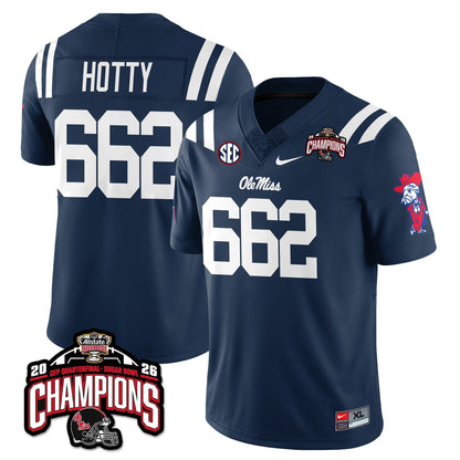 Ole Miss Football Vapor Limited Jersey - Allstate Sugar Bowl Champions - Stitched