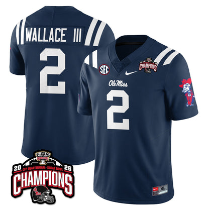 Ole Miss Football Vapor Limited Jersey - Allstate Sugar Bowl Champions - Stitched
