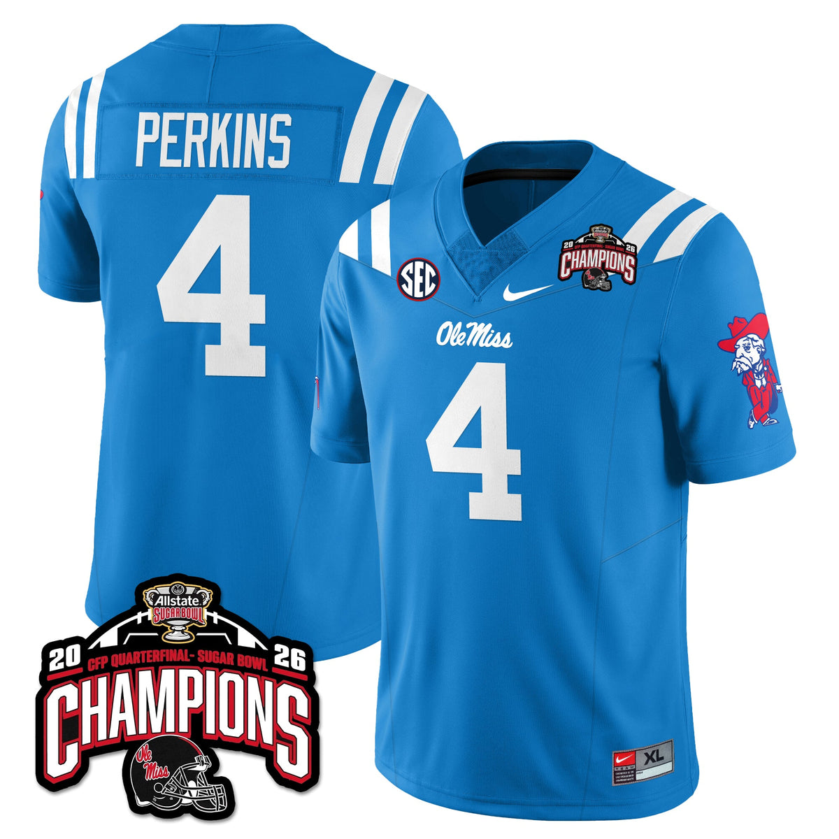 OM Football Vapor Limited Jersey - Allstate Sugar Bowl Champions - Stitched
