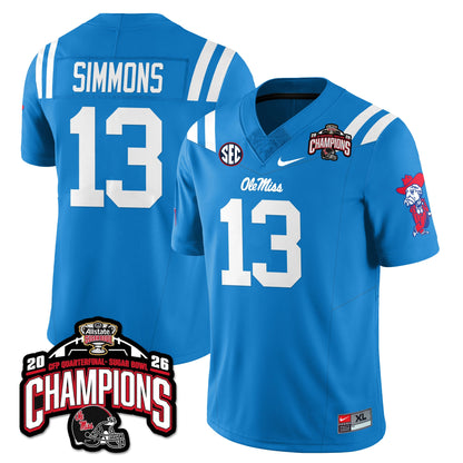 OM Football Vapor Limited Jersey - Allstate Sugar Bowl Champions - Stitched