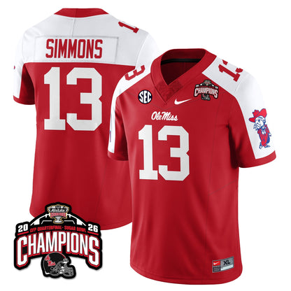Ole Miss Football Vapor Limited Jersey - Allstate Sugar Bowl Champions - Stitched