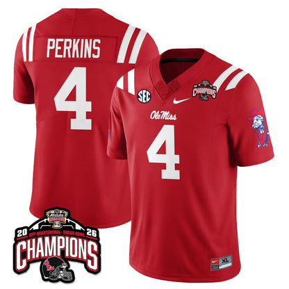 Ole Miss Football Vapor Limited Jersey - Allstate Sugar Bowl Champions - Stitched