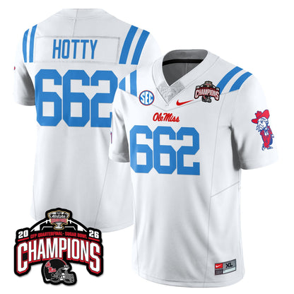 Ole Miss Football Vapor Limited Jersey - Allstate Sugar Bowl Champions - Stitched