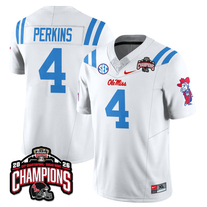 Ole Miss Football Vapor Limited Jersey - Allstate Sugar Bowl Champions - Stitched