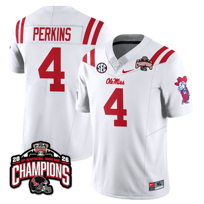 Ole Miss Football Vapor Limited Jersey - Allstate Sugar Bowl Champions - Stitched