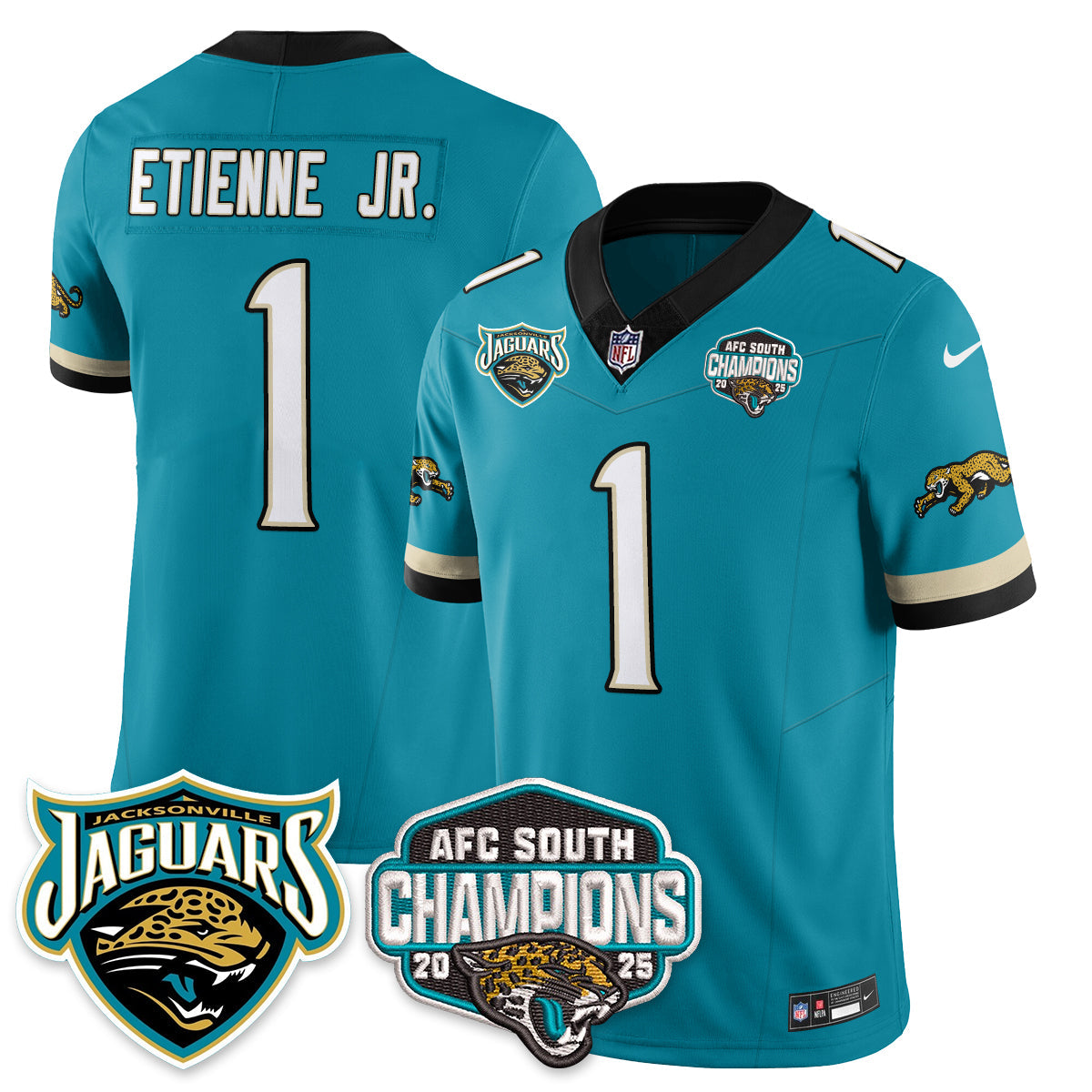 DET AFC South Division Champions Vapor Limited Throwback Jersey - Stitched