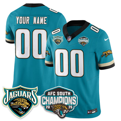 Custom DET AFC South Division Champions Vapor Limited Throwback Jersey - Stitched