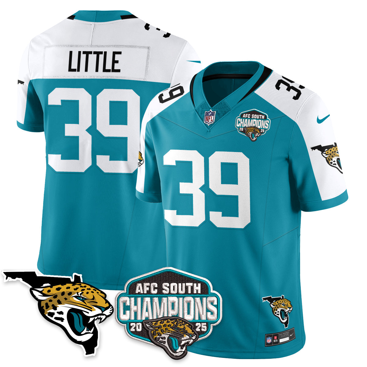 DET AFC South Division Champions Vapor Limited Jersey - Stitched
