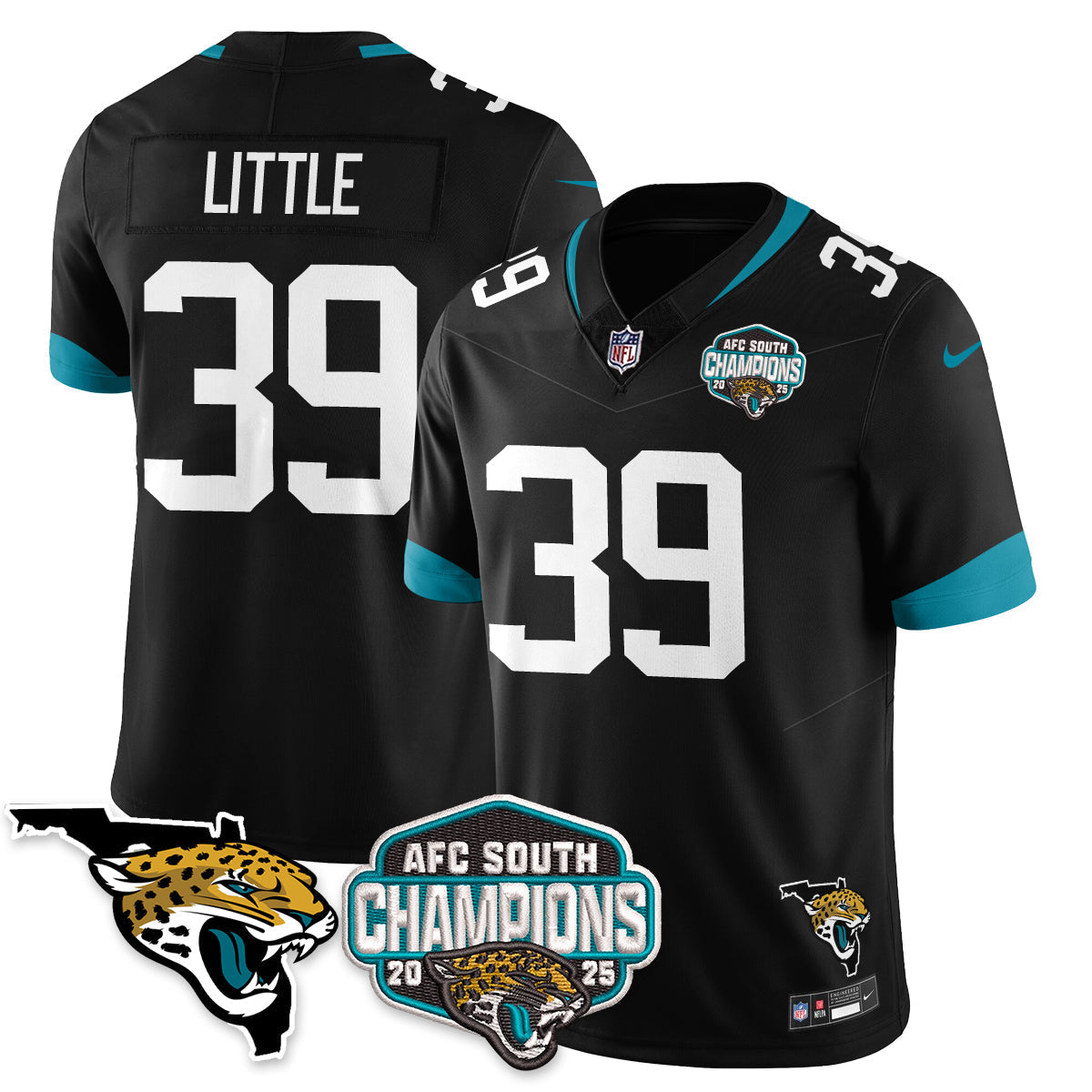 DET AFC South Division Champions Vapor Limited Jersey - Stitched