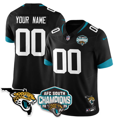 Custom DET AFC South Division Champions Vapor Limited Jersey - Stitched
