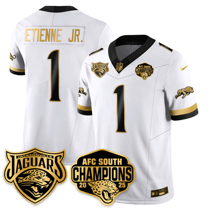 DET AFC South Division Champions Vapor Limited Gold Jersey - Stitched