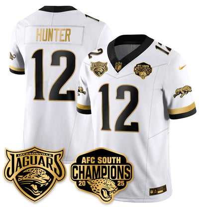 DET AFC South Division Champions Vapor Limited Gold Jersey - Stitched