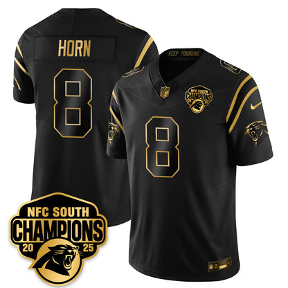 CAR NFC South Division Champions Vapor Limited Gold Jersey - Stitched