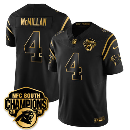 CAR NFC South Division Champions Vapor Limited Gold Jersey - Stitched