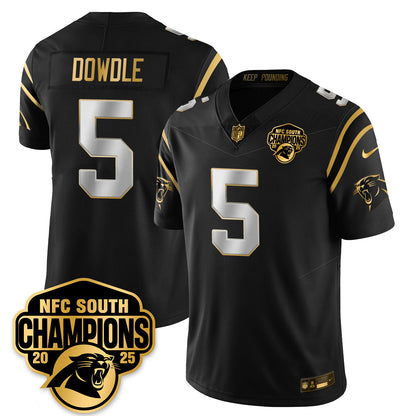 CAR NFC South Division Champions Vapor Limited Gold Jersey - Stitched