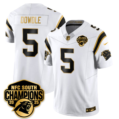 CAR NFC South Division Champions Vapor Limited Gold Jersey - Stitched