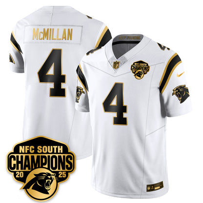 CAR NFC South Division Champions Vapor Limited Gold Jersey - Stitched