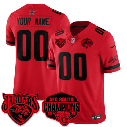 Custom DET Stranger Things AFC South Division Champions Vapor Limited Throwback Jersey - Stitched