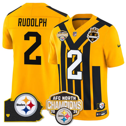 PIT AFC North Division Champions Vapor Limited Jersey - Stitched