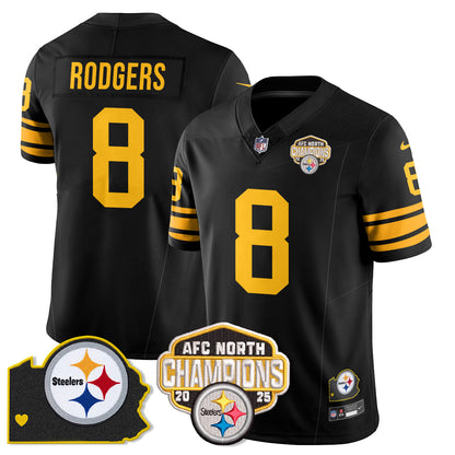 PIT AFC North Division Champions Vapor Limited Jersey - Stitched
