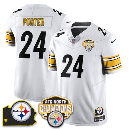 PIT AFC North Division Champions Vapor Limited Jersey - Stitched
