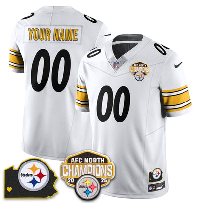 PIT AFC North Division Champions Vapor Limited Jersey - Stitched