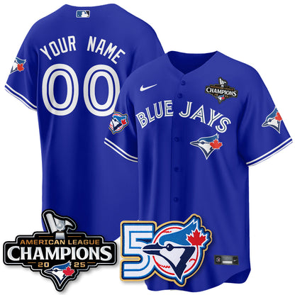 Custom TBJ 2025 American League Champions Vapor Limited Jersey - 50th Season - Stitched