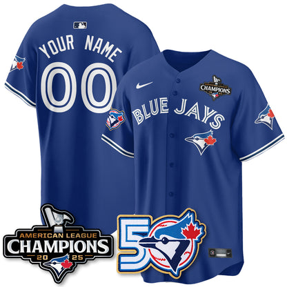 Custom TBJ 2025 American League Champions Vapor Limited Jersey - 50th Season - Stitched
