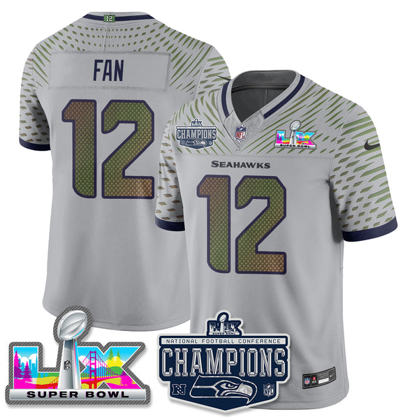 SEA 2025 Vapor Limited Jersey - NFC Champions Limited Patch - Stitched n10