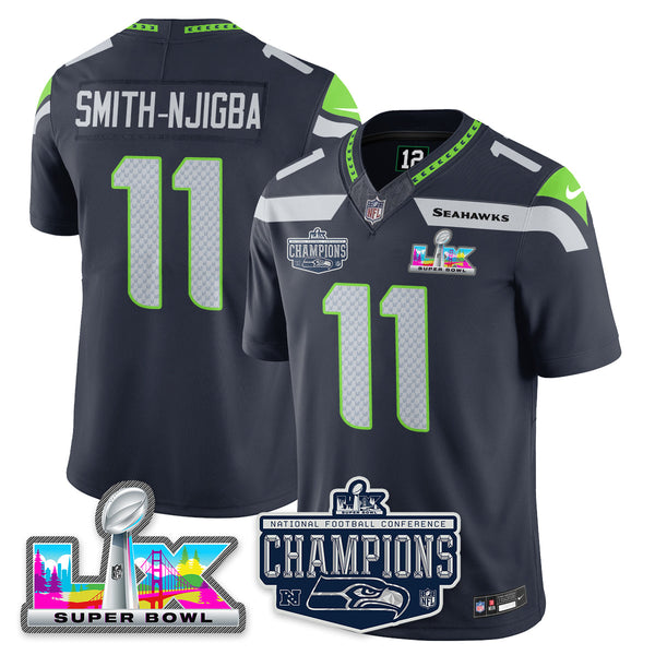 SEA 2025 Vapor Limited Jersey - NFC Champions Limited Patch - Stitched n10