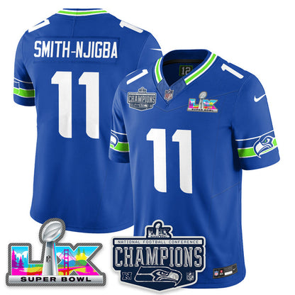 SEA 2025 Vapor Limited Jersey - NFC Champions Limited Patch - Stitched n10