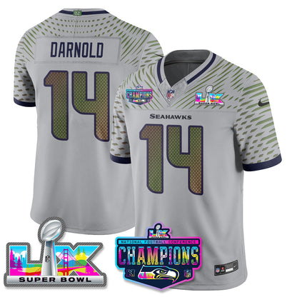 SEA 2025 Vapor Limited Jersey - NFC Champions Limited Patch - Stitched n10