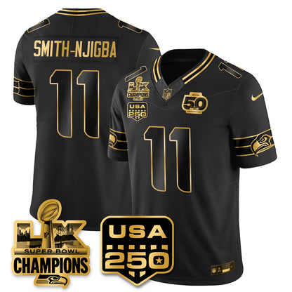 SEA Super Bowl LX Champions Jersey - Stitched N1