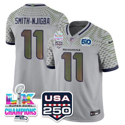 SEA Super Bowl LX Champions Jersey - Stitched N1