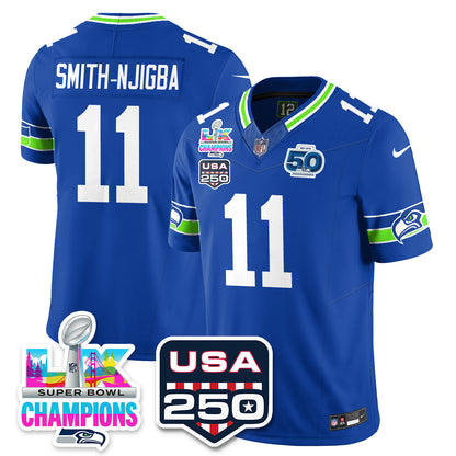 SEA Super Bowl LX Champions Jersey - Stitched N1