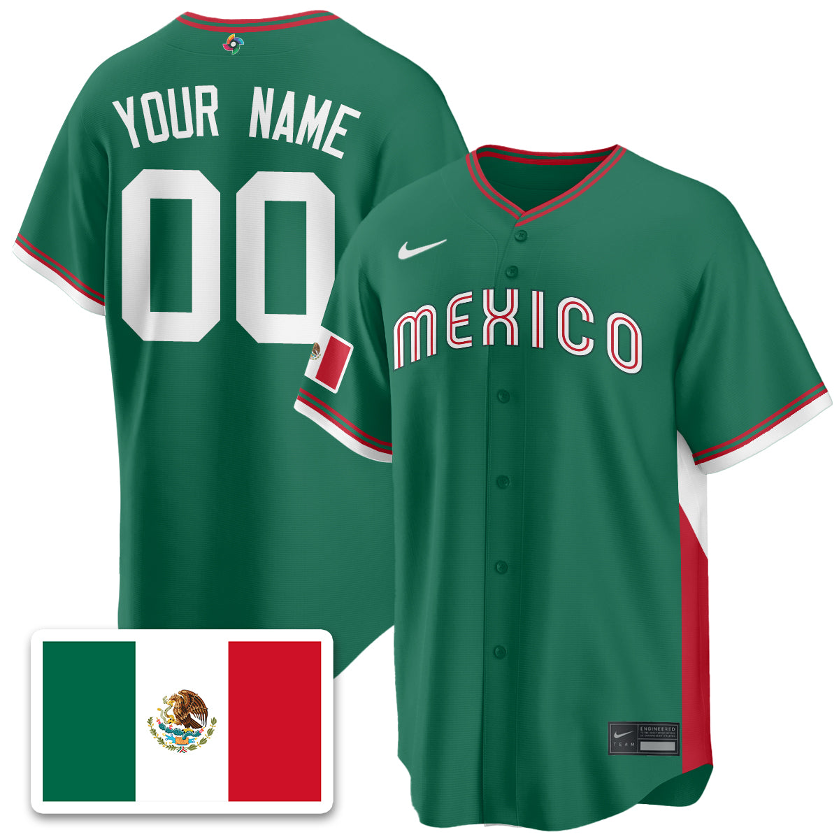 Mexico Baseball 2026 World Baseball Classic Limited Jersey - Stitched