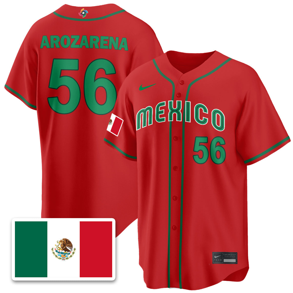 Mexico Baseball 2026 World Baseball Classic Limited Jersey - Stitched